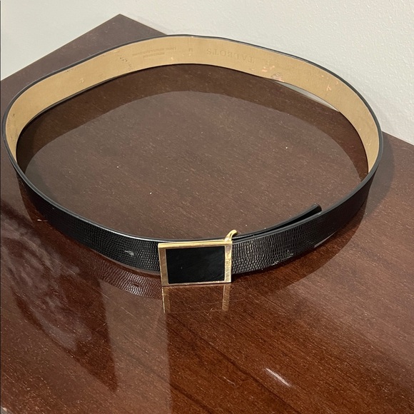 Talbots Accessories - Talbots Black and Gold Women's Belt